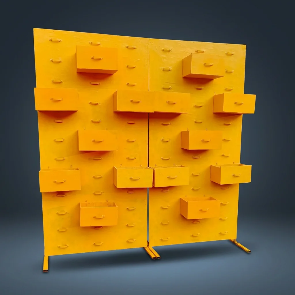 Yellow Drawer Backdrop Panel