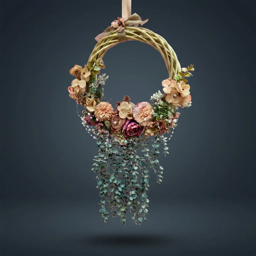 Floral Ring Hanging Wreath