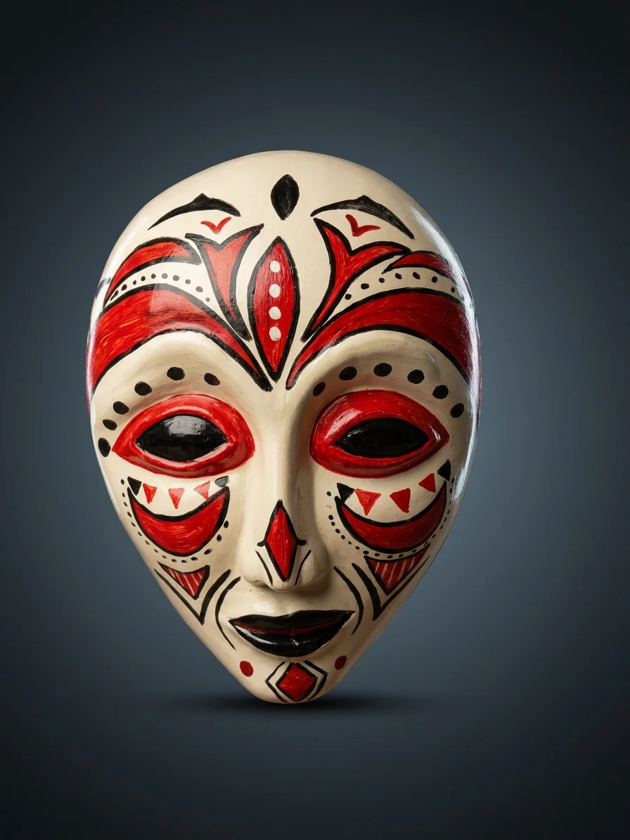 Tribal Painted Face Mask