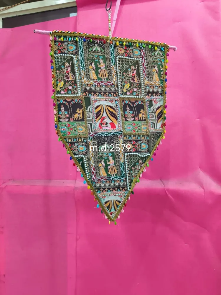 Pichwai Triangle Wall Hanging