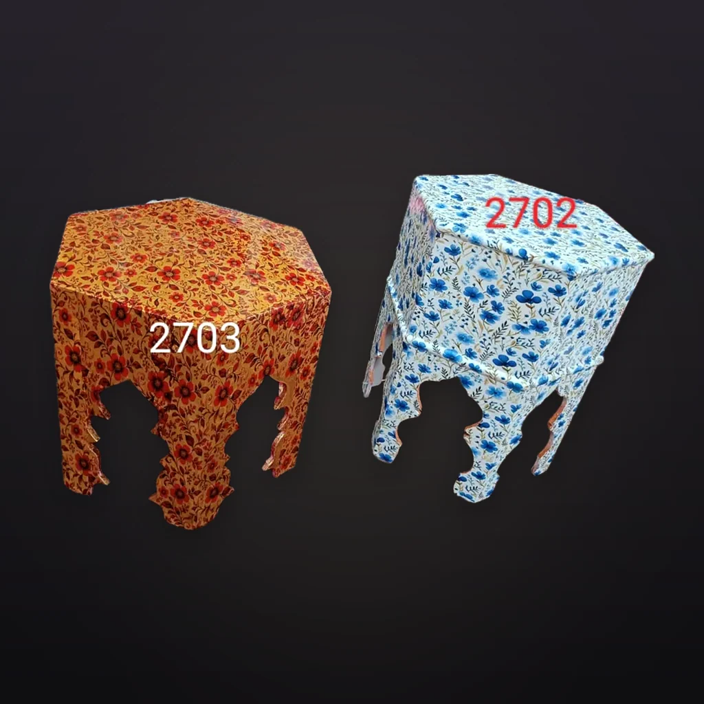 Printed Fibre Stool Pair