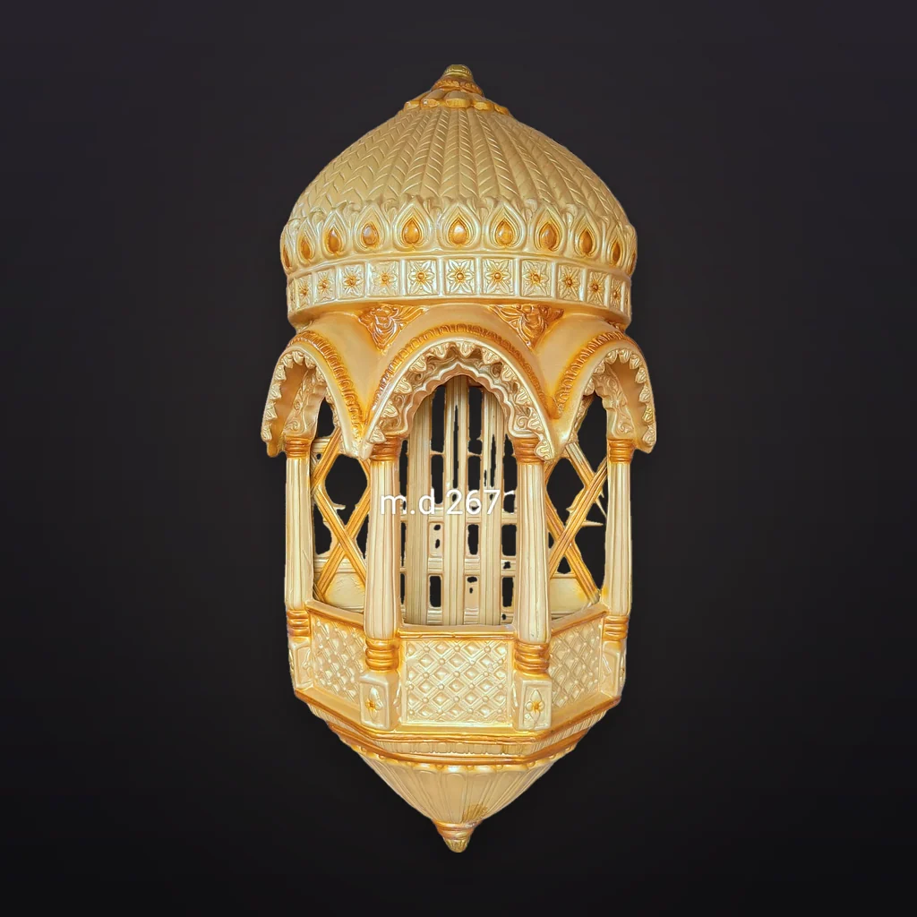 Golden Mughal Dome Jharokha Panel