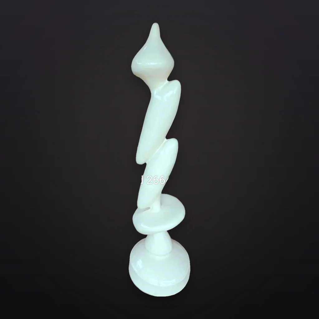Ivory Twisted Spiral Candle Stand