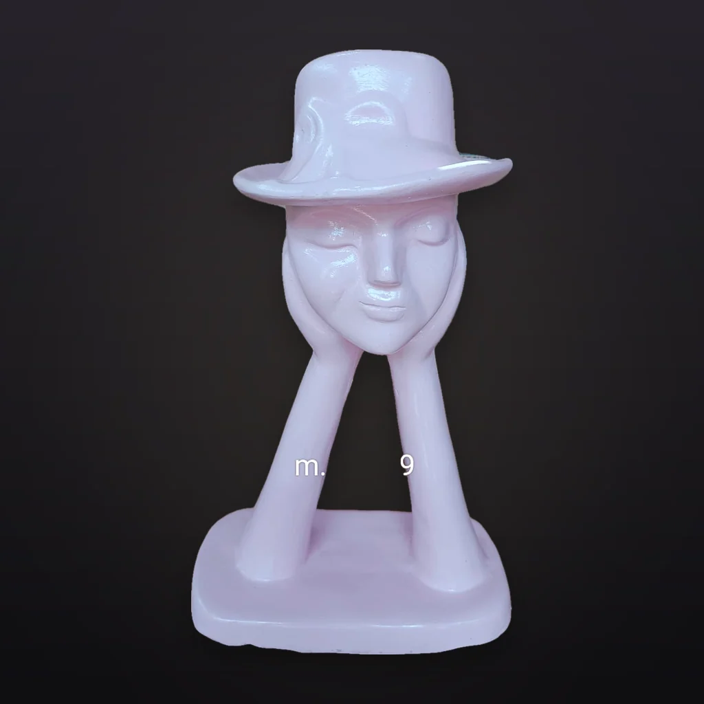 Lilac Hat Lady Face Prop