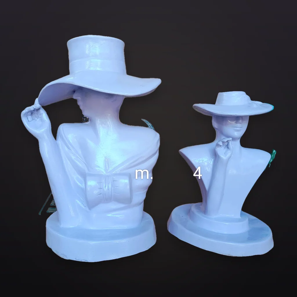 White Hat Lady Bust Pair